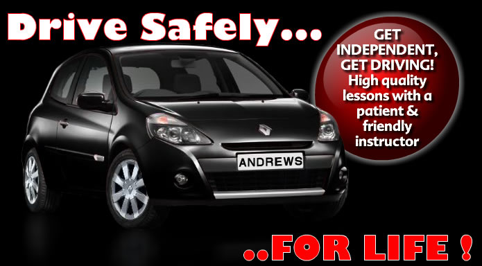 get driving lessons Lisburn with Andrews Driving School